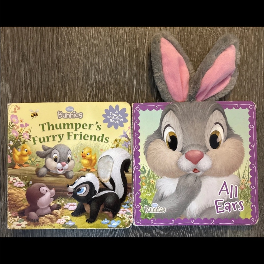 Disney Bunnies:Thumper's Furry Friends Touch-and-Feel Book & All
Ears 2 Book Set